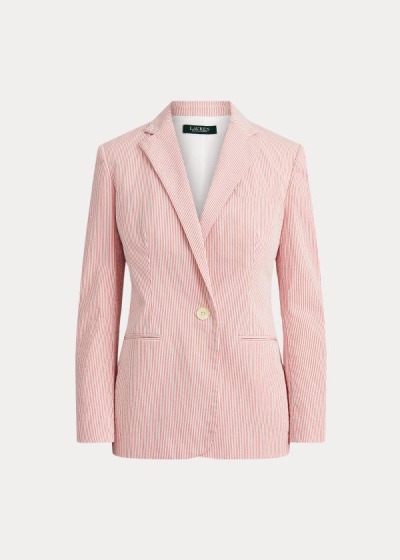 Women's Ralph Lauren Cotton Seersucker Jackets | 749056UMZ